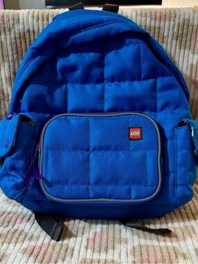 Lego Blue Kids Backpack with Purple Accents